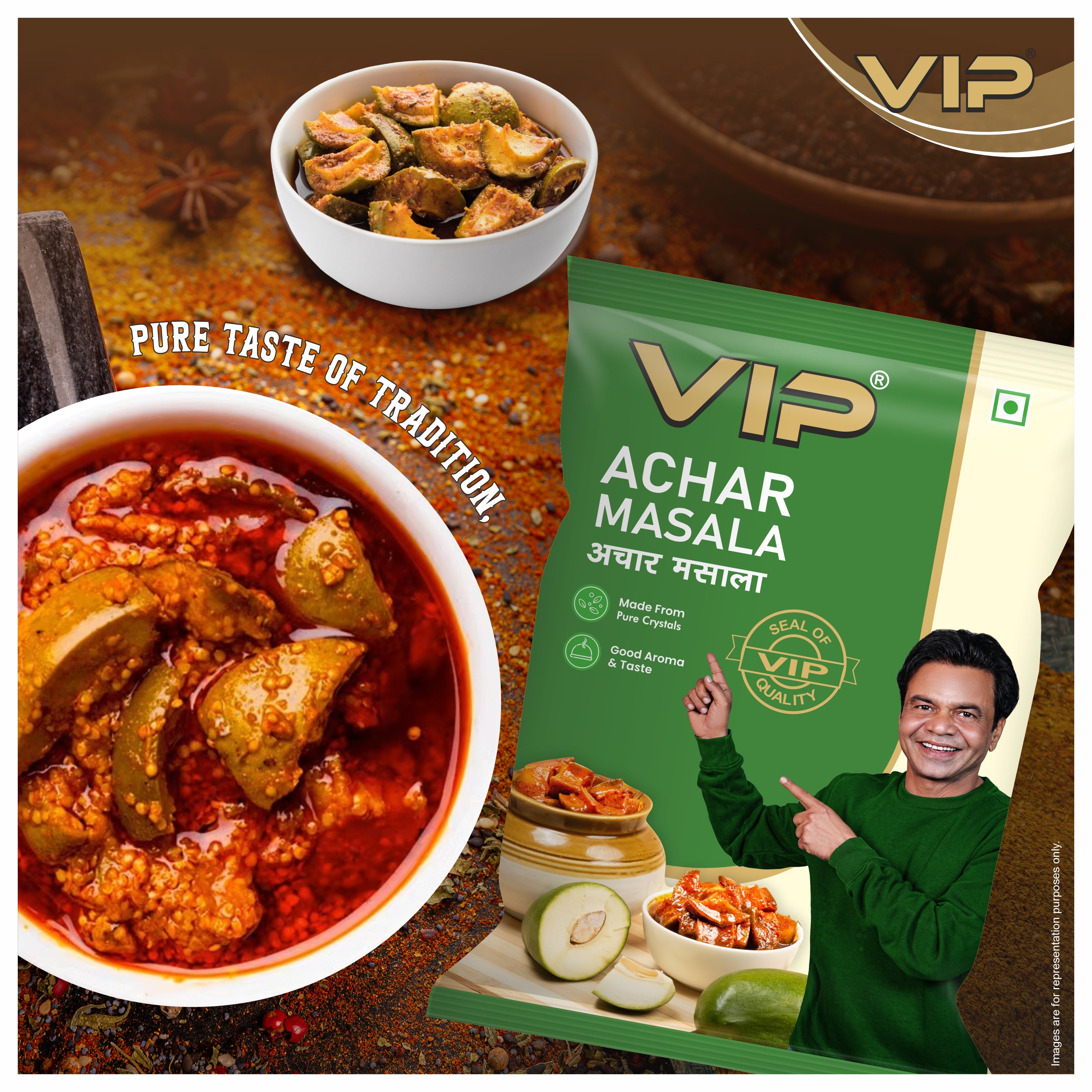 VIP Achaar Masala / Pickle Masala – Made from Premium Whole Spices | 100% Pure, No Artificial Additives | Tangy, Spicy & Authentic Pickle Taste