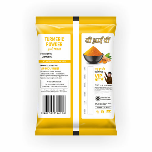 VIP Haldi Powder / Turmeric Powder – Made from Premium Turmeric Roots | 100% Pure, No Artificial Colour | Bright Golden Colour & Natural Aroma